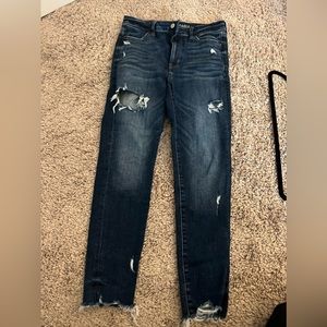 American Eagle High Rise Stretch Crop Jegging Size 8